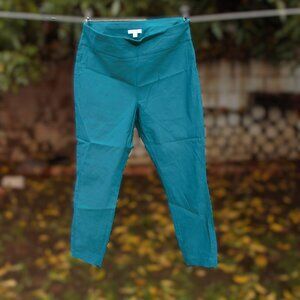 New York & Company Whitney Pull-On Pant Dark Turquoise L